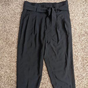 Madewell Petite Paperbag Pants Black Size 16 Petite